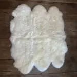 Merino Dekorfell 6-fach Naturweiss