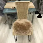Kuschlige Merino Sitzauflage rund