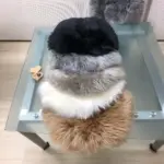 Kuschlige Merino Sitzauflage rund