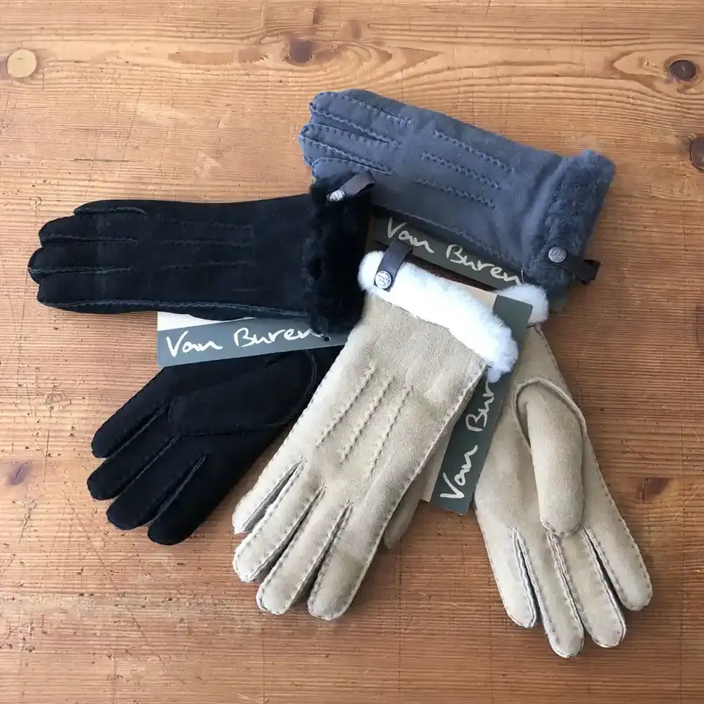 Fingerhandschuhe-mit-Lammfellrand-01 Fingerhandschuhe mit Lammfellrand