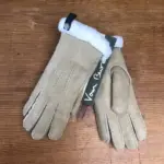 Fingerhandschuhe mit Lammfellrand