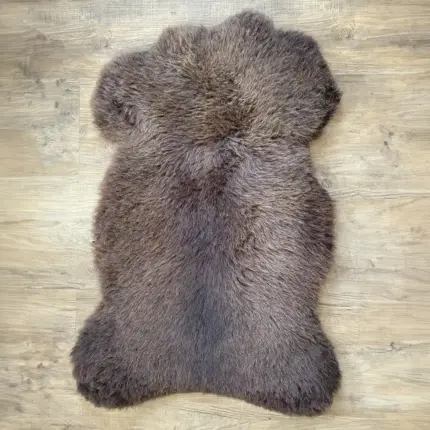 Organic Baby Lambskin, Natural Brown