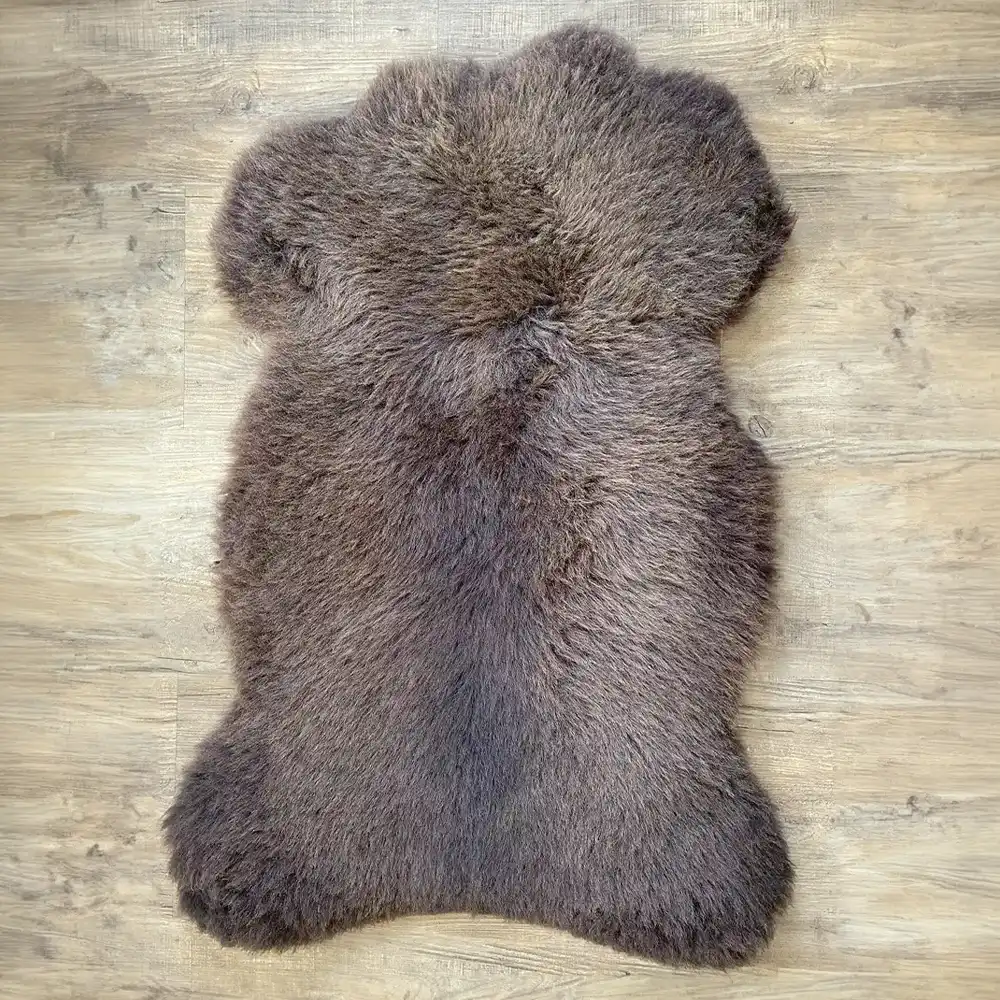 Organic Baby Lambskin, Natural Brown